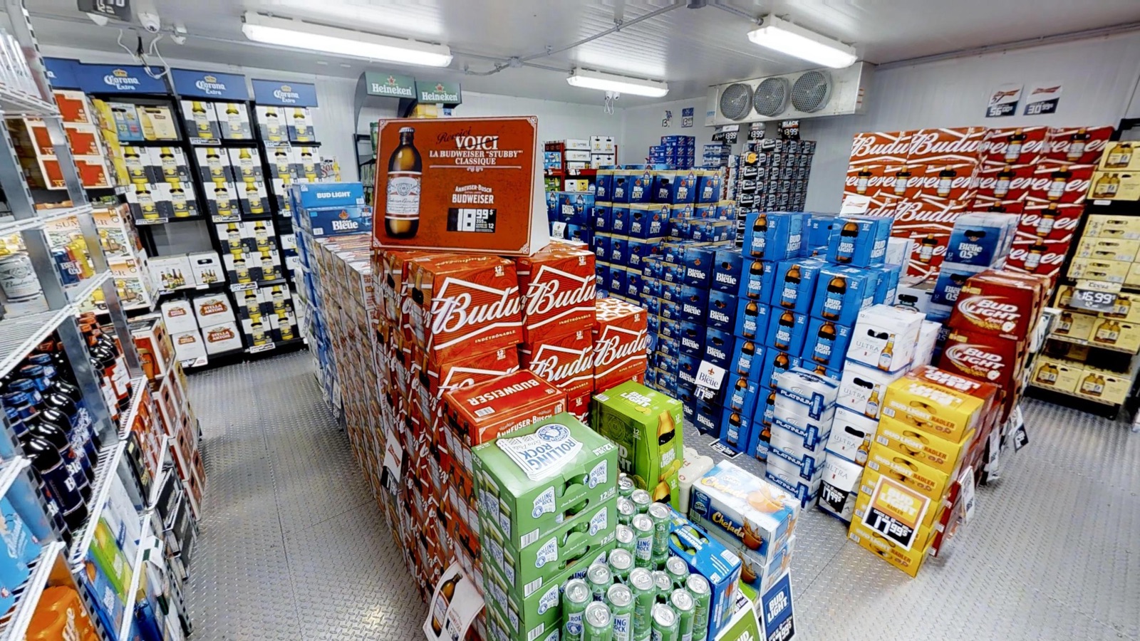 Les caisses de bière